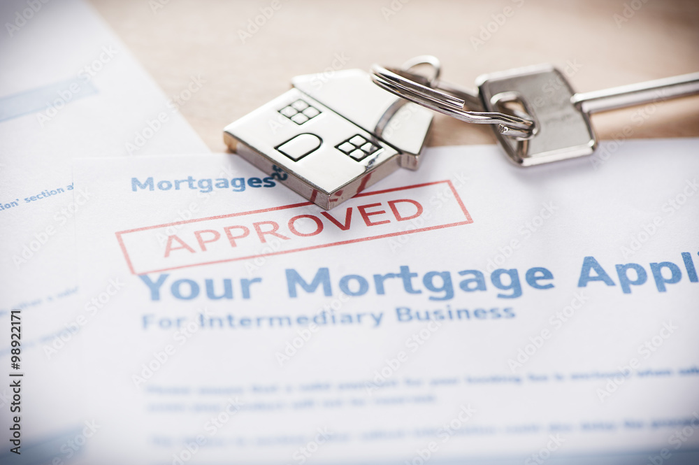 Approved mortgage loan agreement application